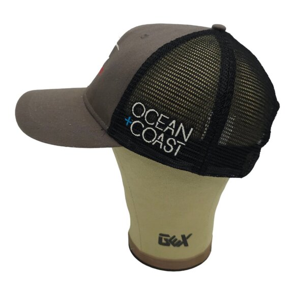 Ocean Coast Embroidered Marlin Mesh Snapback Cap Trucker Baseball Fishing Hat - Picture 10 of 13